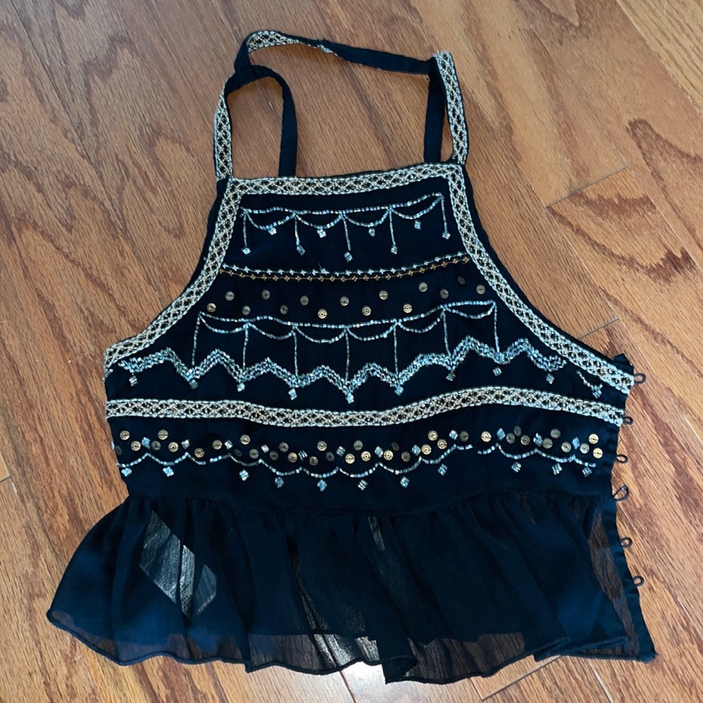 Free People beaded top size small